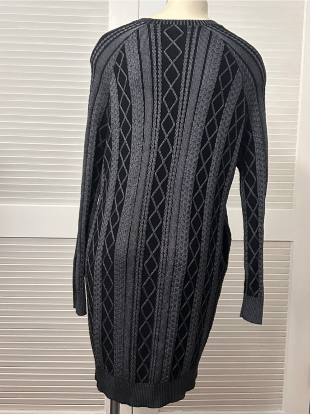 ATM Anthony Thomas Melillo Cable Knit Sweater Dress Tunic M NWT - Picture 11 of 13